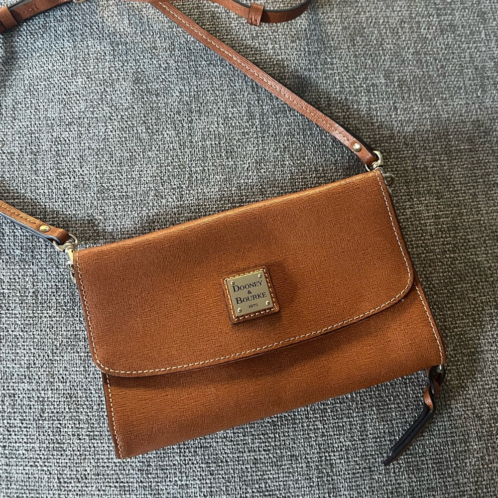 Dooney & Bourke Cognac Crossbody Wallet